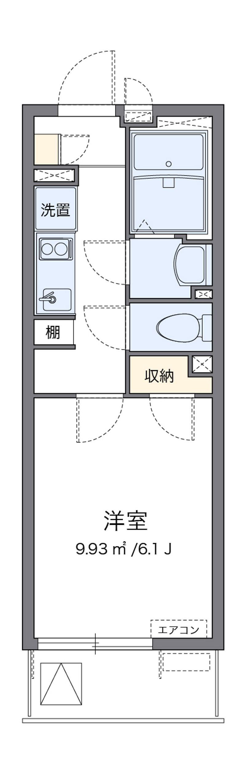 クレイノＭＩＲＡＩ 間取図