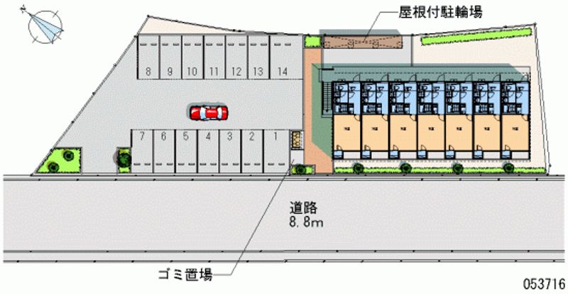 レオネクストセヴェル 月極駐車場