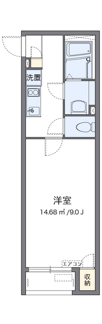 クレイノＯＳＭＡＮＴＨＵＳ 間取り図