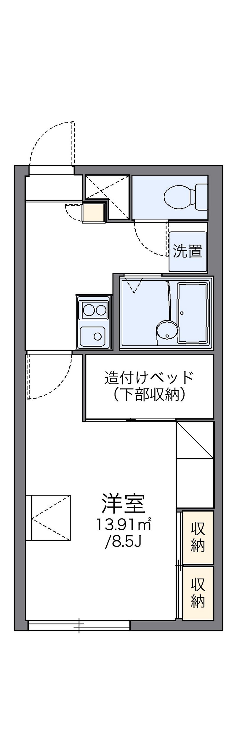 レオパレスＭｉｃｋｙＨｏｕｓｅ 間取図