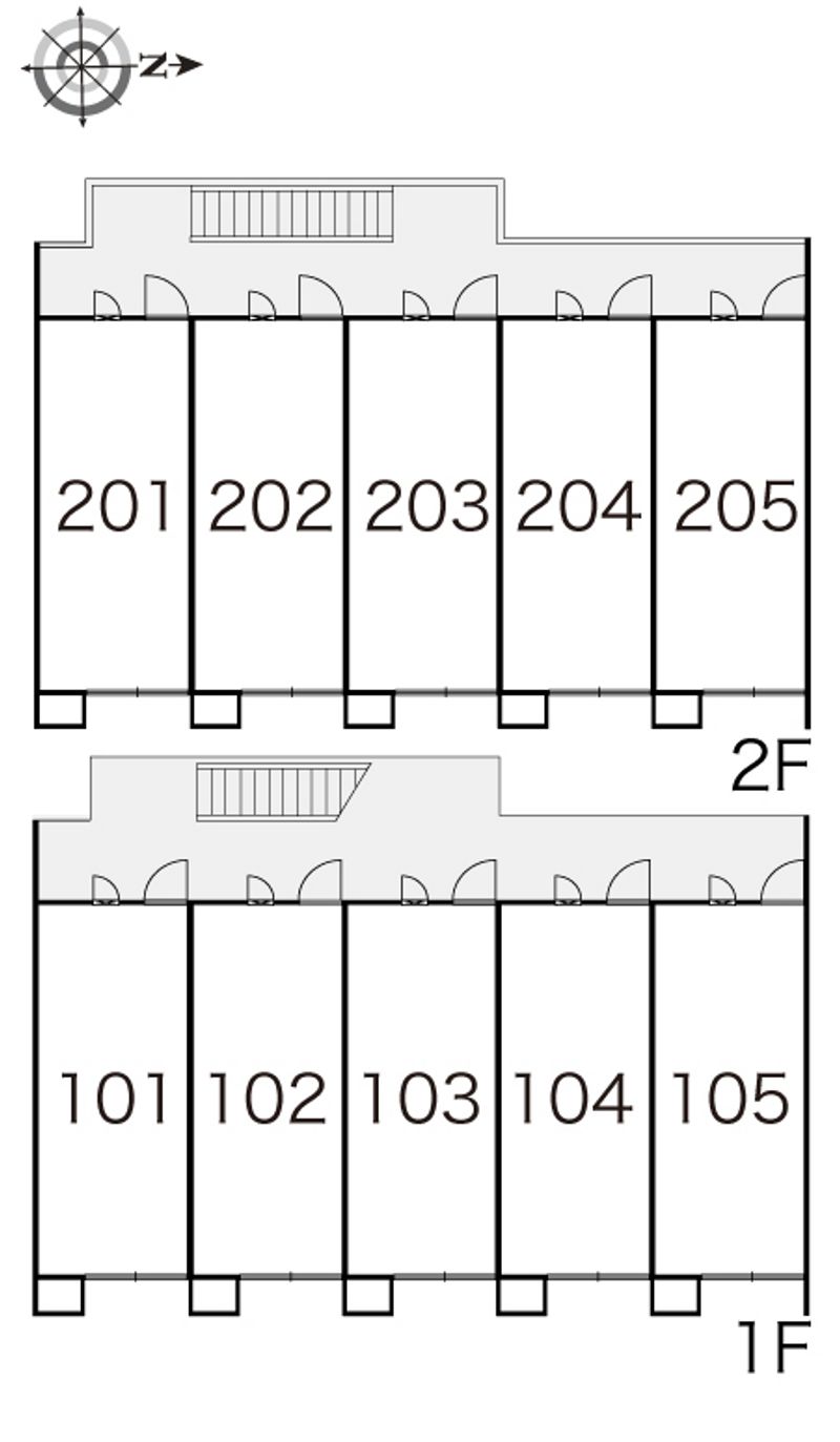 レオパレス幸 間取り配置図