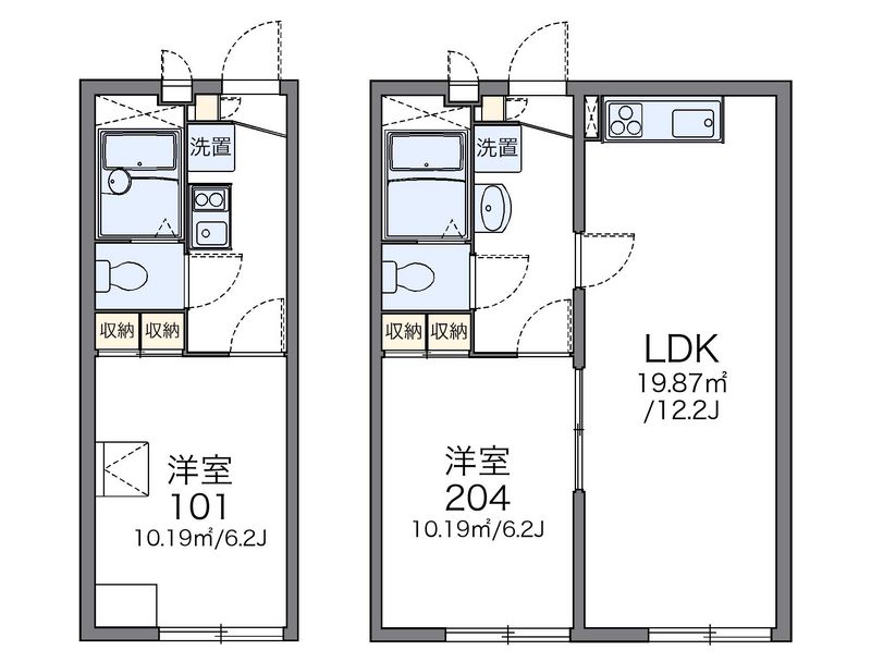 レオパレスプレジデンス　２ 間取図