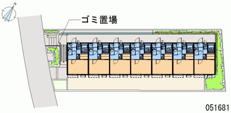 レオパレス羽根木 区画図