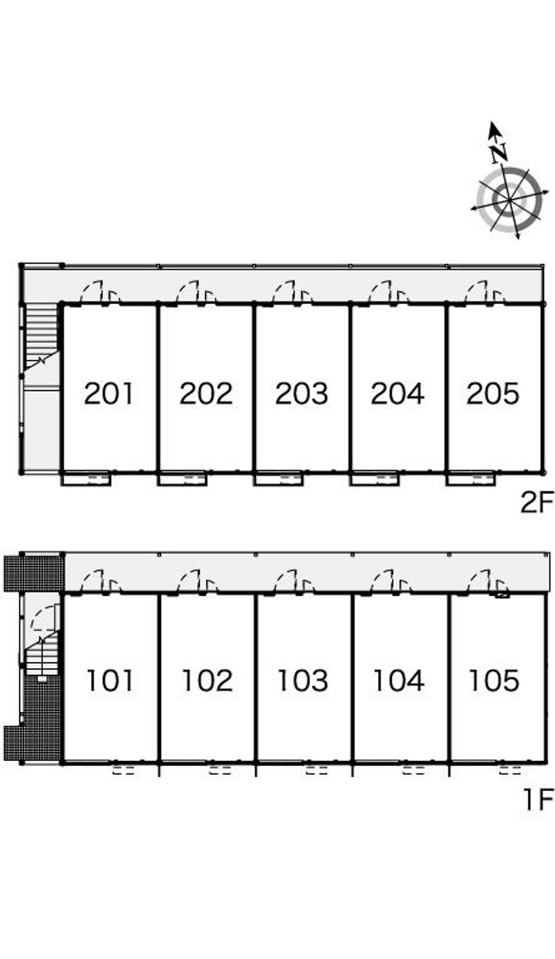 レオパレスグリーンハイツ 間取配置図