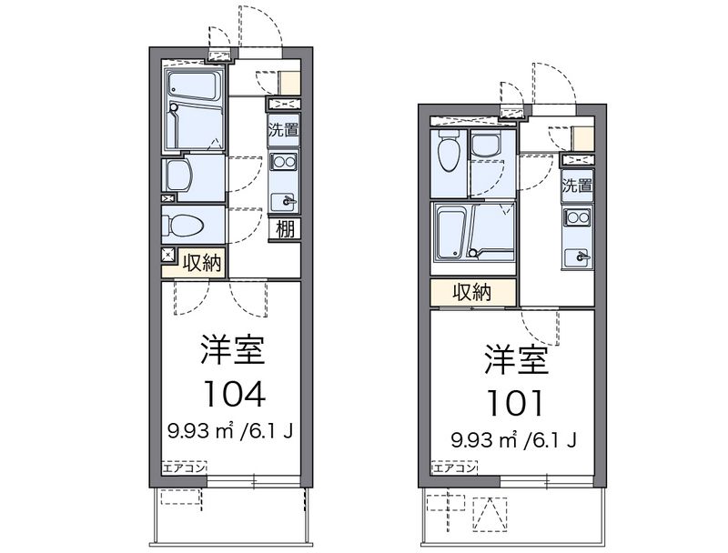 クレイノスペランツァⅡ号館 間取図
