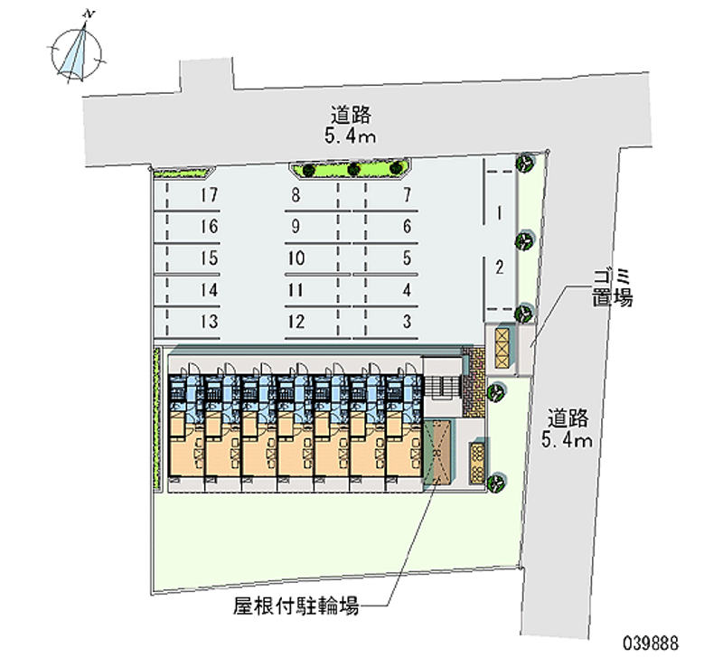 レオパレスＩｔｏ 月極駐車場