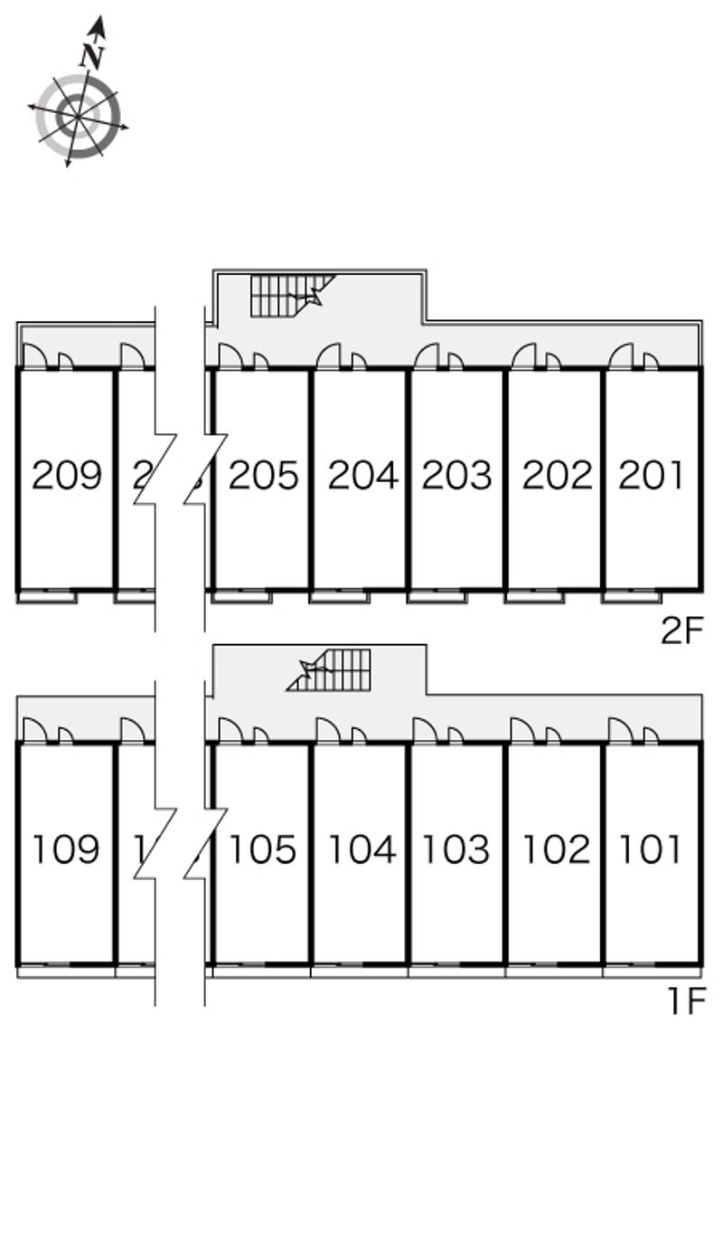 レオパレス赤とんぼ 間取り配置図