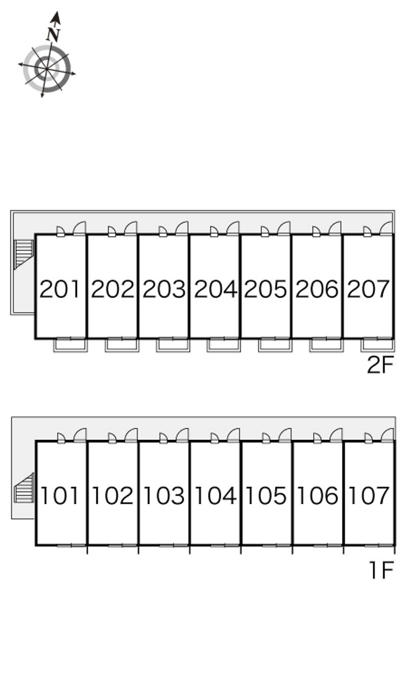 レオパレスカサデリベルタ 間取り配置図