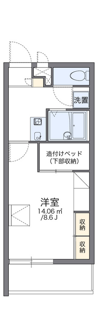 レオパレスｃｒａｎｅⅠ 間取り図