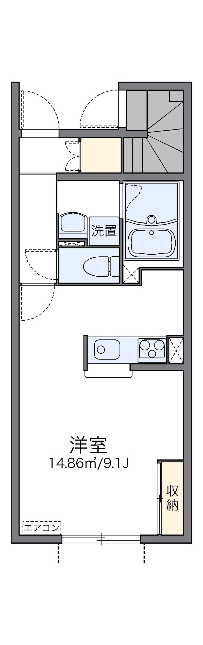 レオネクストＣｒｉｂ銀座 間取図