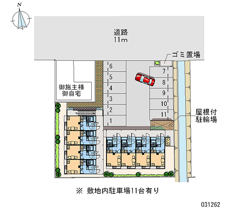 レオパレス天領 月極駐車場