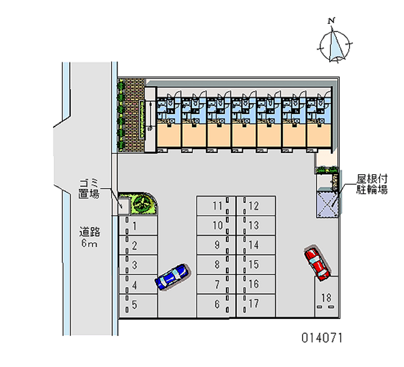 レオパレスドリーミー堀之内 月極駐車場