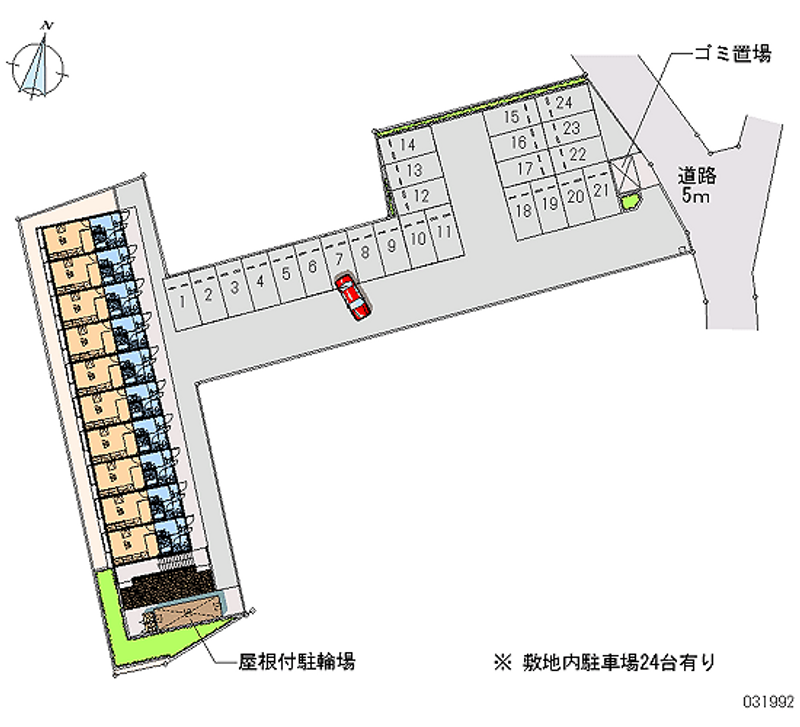 レオパレスシンメイハイツ２ 月極駐車場