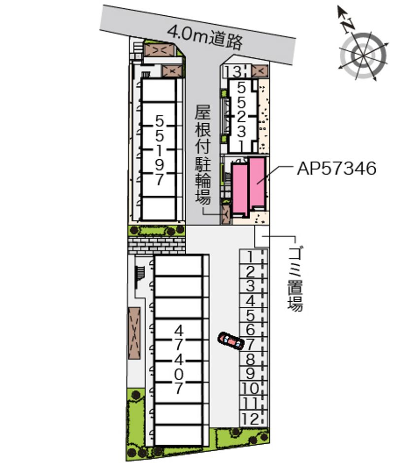 クレイノプレッツェモロ 配置図