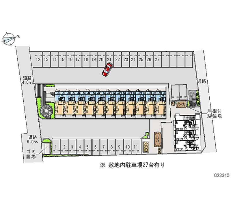 23345 Monthly parking lot