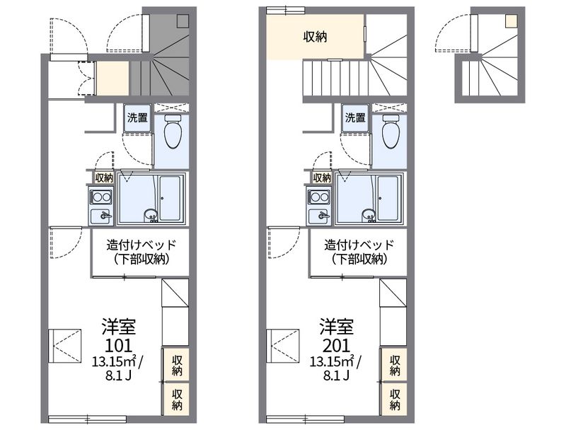 レオパレス赤坂　壱番館 間取図