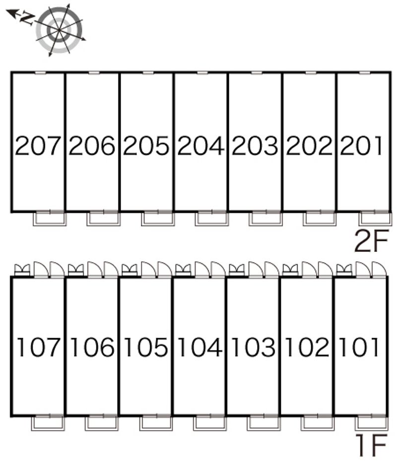 レオパレスイレブン 間取り配置図