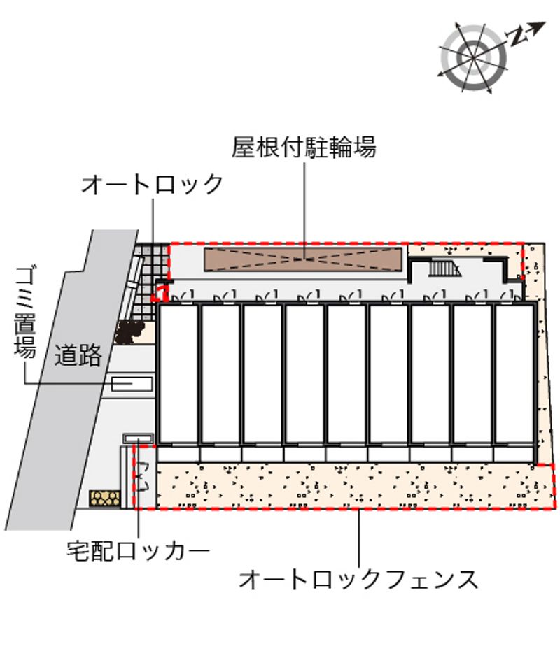 クレイノＭＩＩＷＡ 配置図