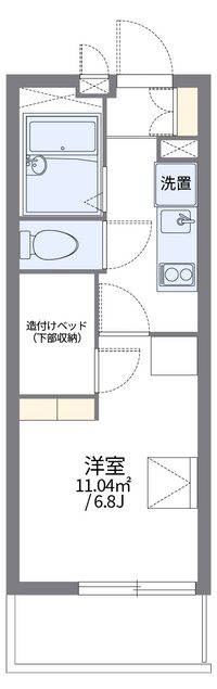 レオパレスブレッシング 間取り図