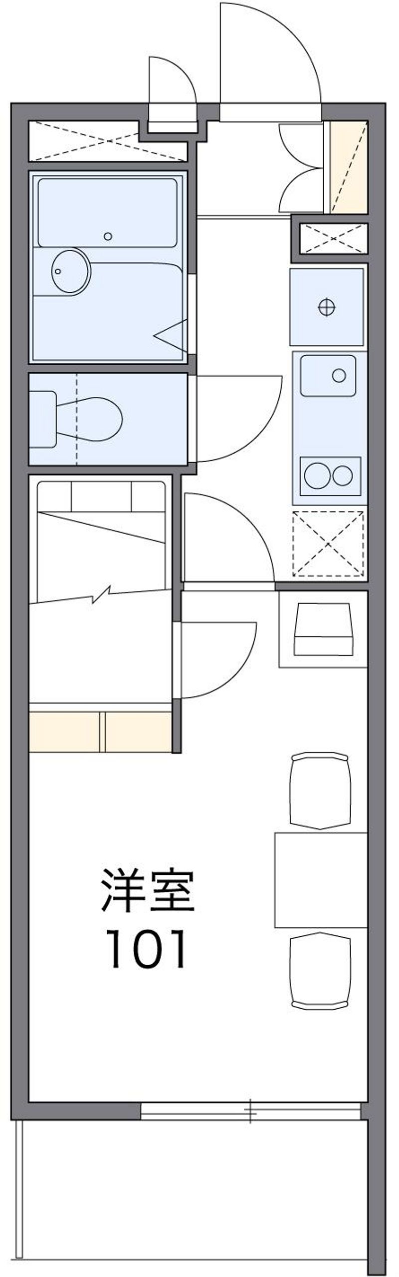 レオパレス花ノ木 間取図