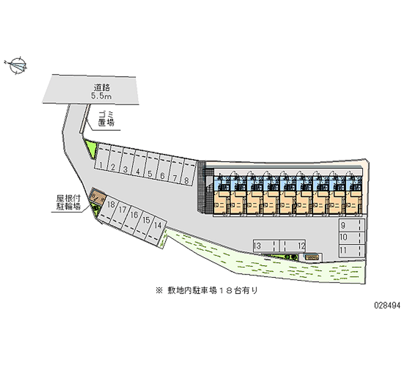 28494 bãi đậu xe hàng tháng