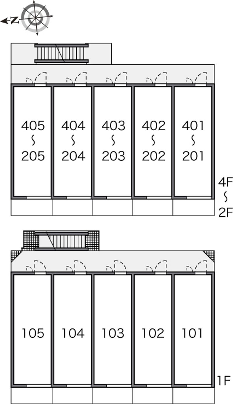 レオパレスグランドコート 間取り配置図