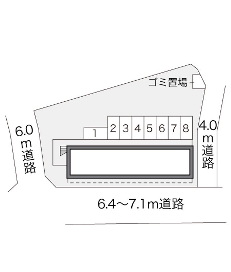 レオパレス霞ヶ関第一 配置図