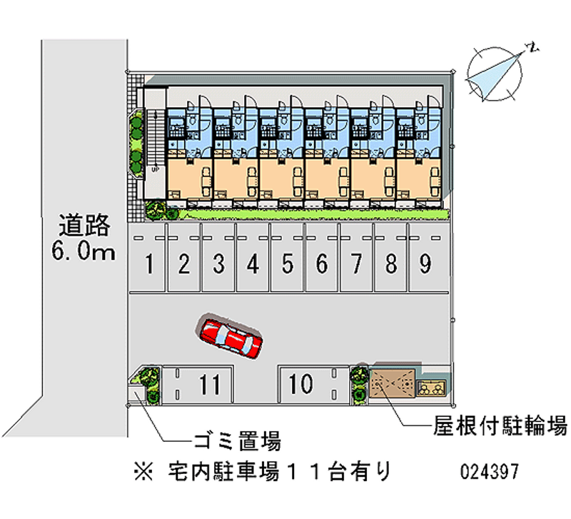 レオパレス広瀬 月極駐車場