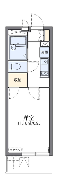 レオパレスアムール大宮Ⅱ 間取り図