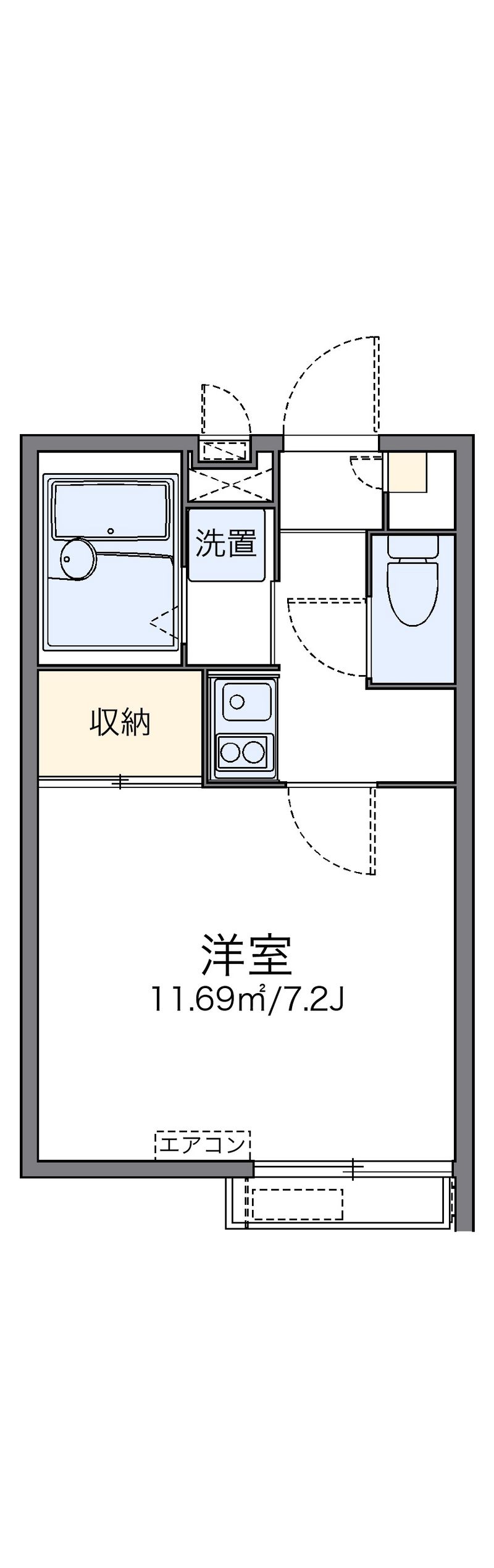 レオパレスＫＳ蔭山 間取図