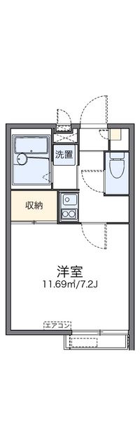 レオパレスＫＳ蔭山 間取図