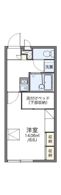 レオパレスグレイス 間取り図