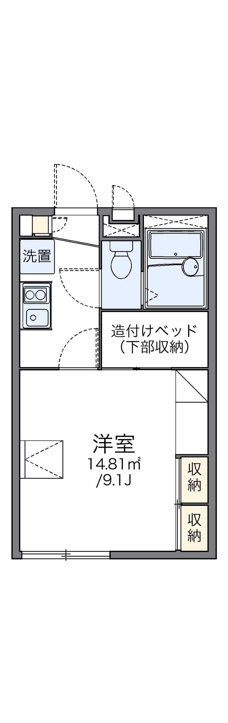 レオパレスコパンⅡ 間取図