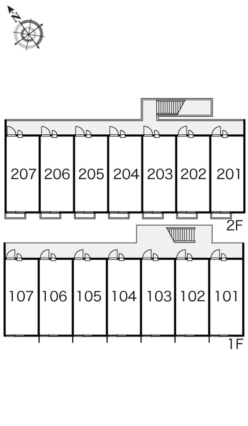 レオパレス明月 間取配置図