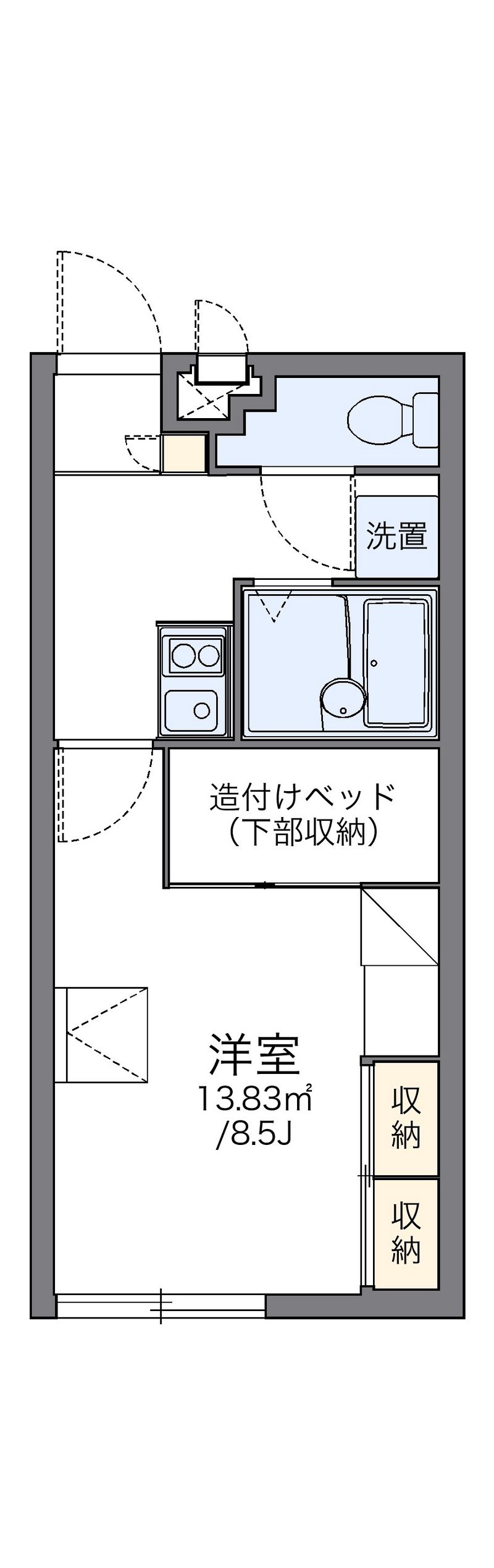 レオパレスＺⅡ 間取図