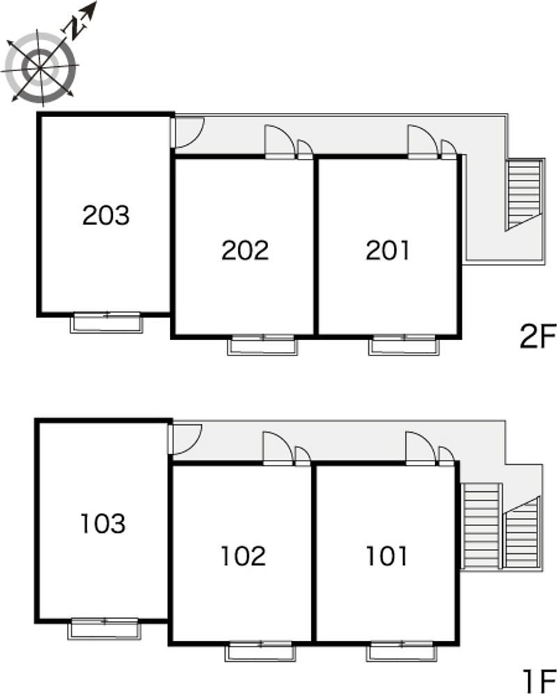 レオパレス片山町 間取配置図