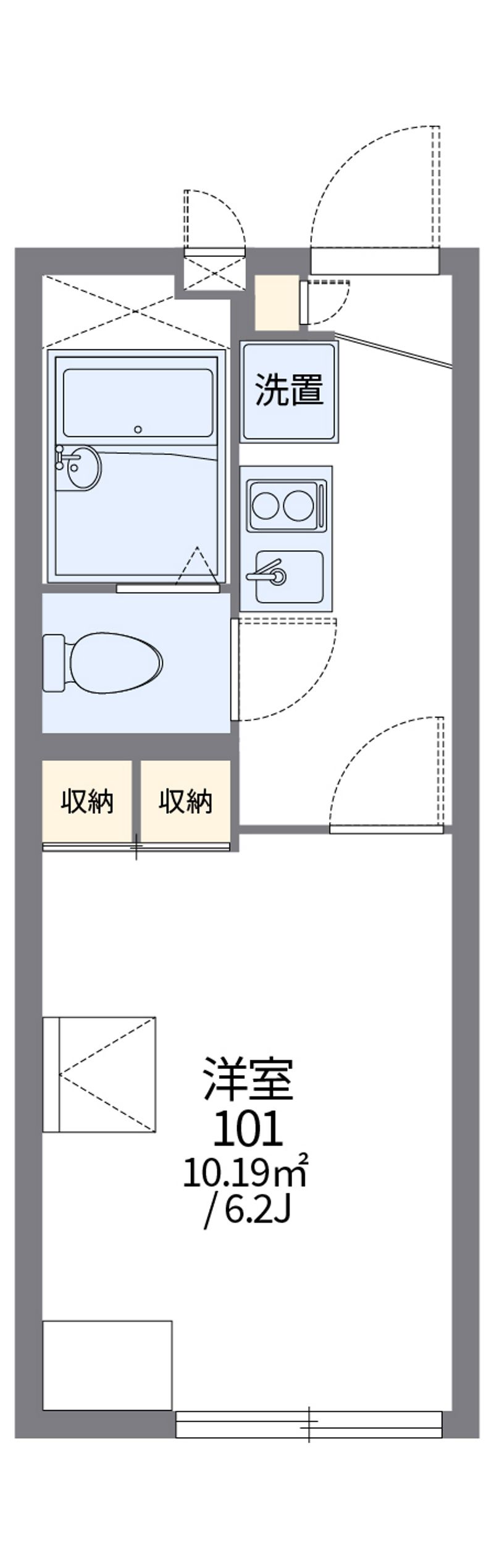 レオパレスレジーナⅡ 間取図