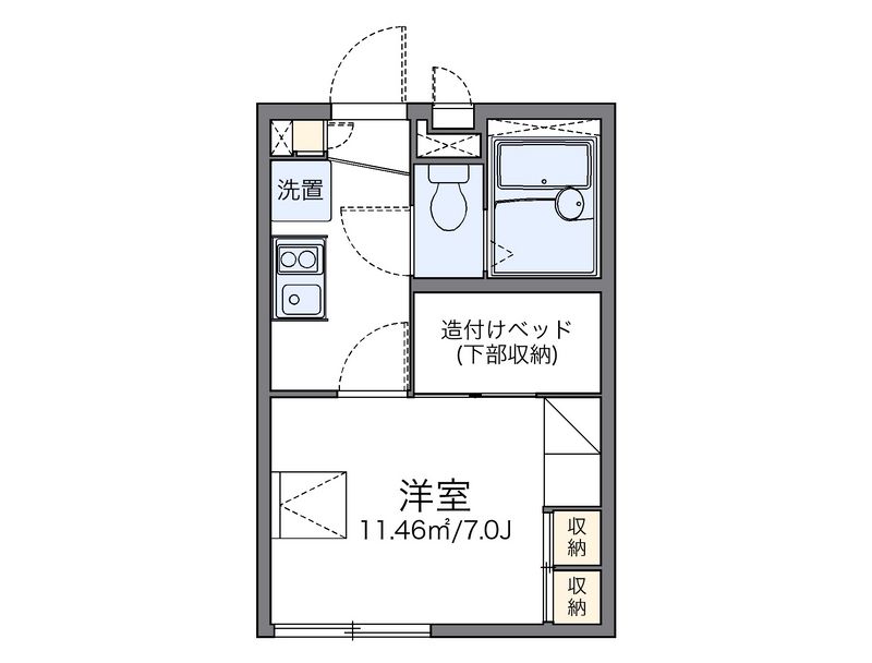 レオパレスカレン 間取図
