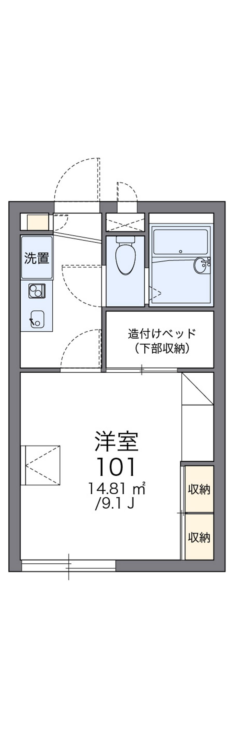 レオパレスピスティス 間取図