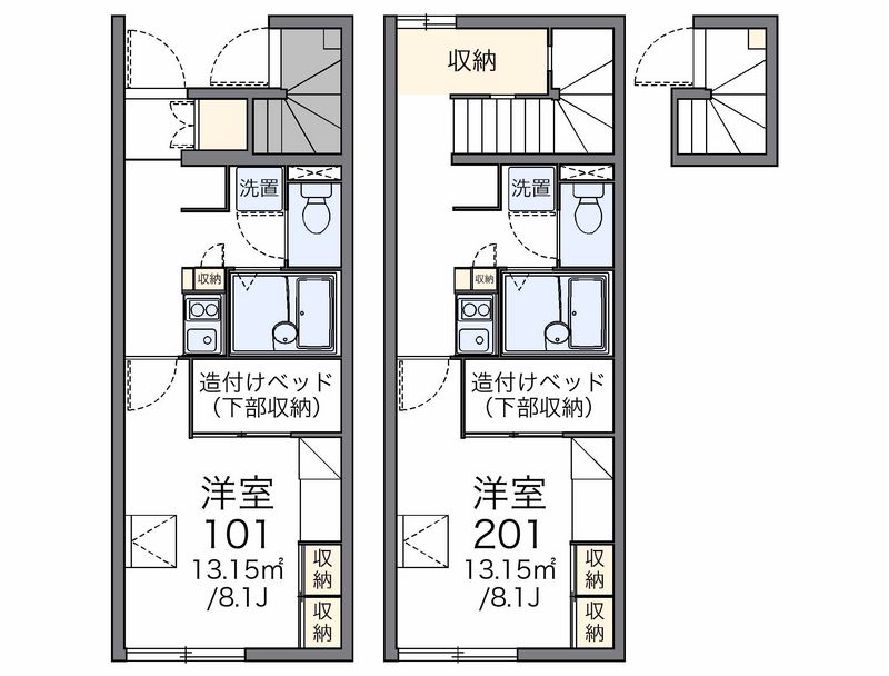 レオパレスガーデンコート協和Ｂ 間取図