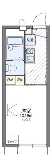 レオパレスライスワン 間取り図