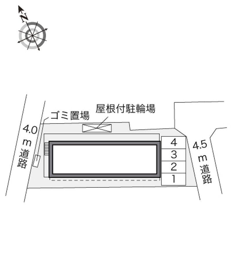 レオパレスルーキス 配置図