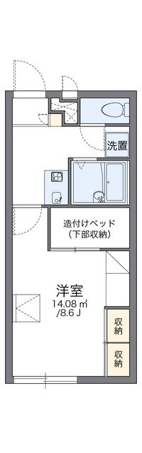 レオパレス西岡 間取り図