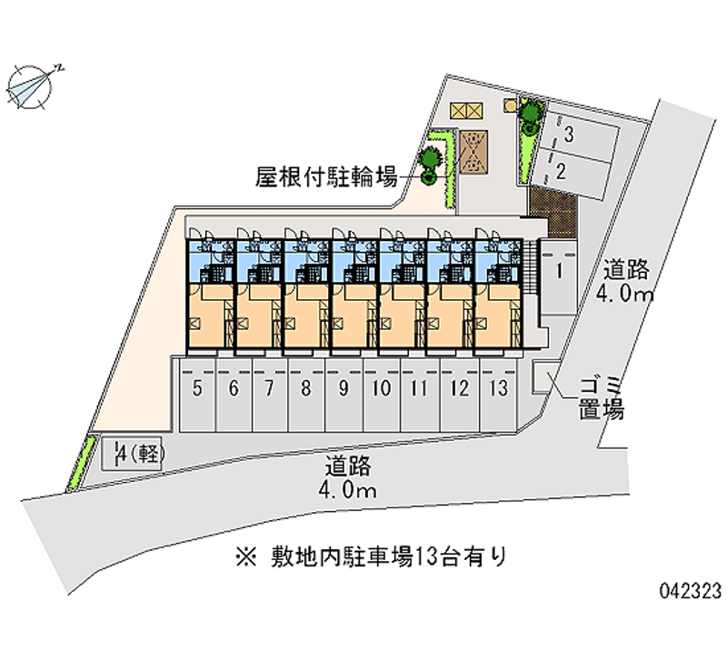 レオパレス美来 月極駐車場