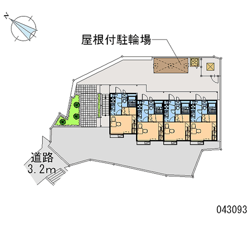 レオパレスグリーンベール 区画図