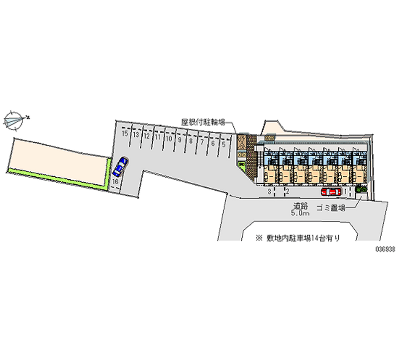 レオパレス竹喜志 月極駐車場