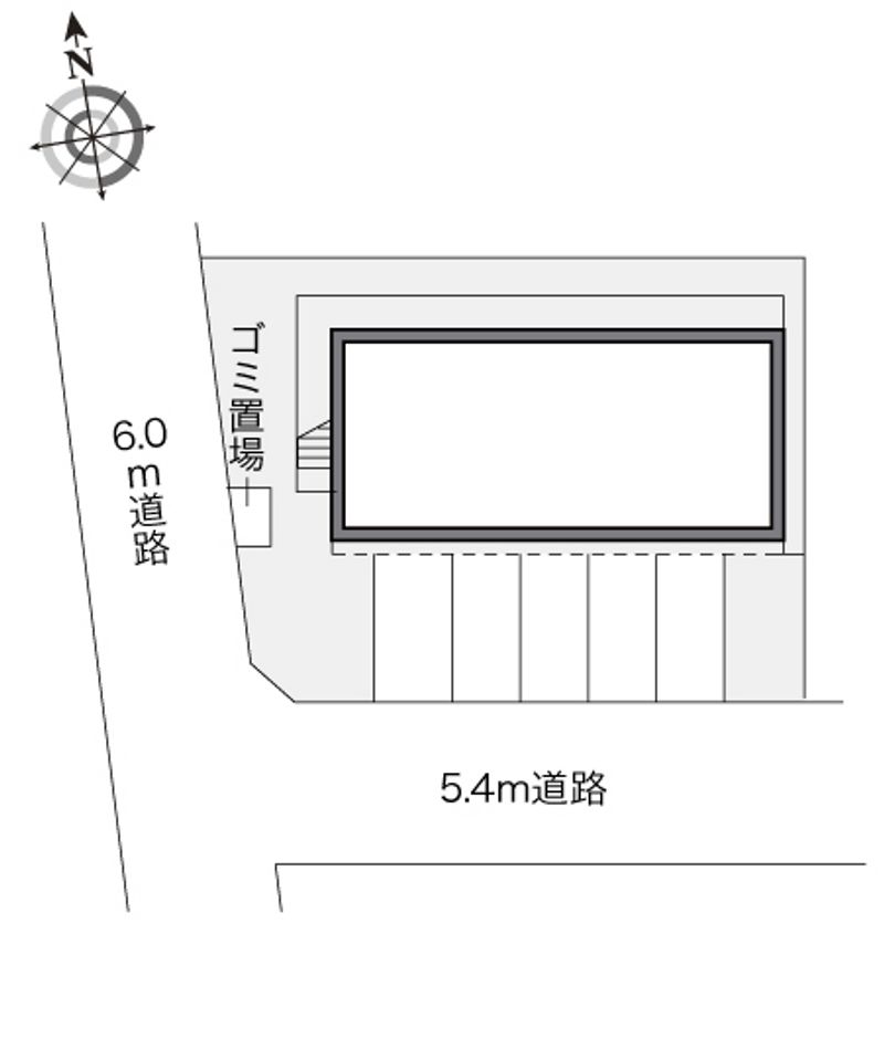 レオパレスクレスト 配置図