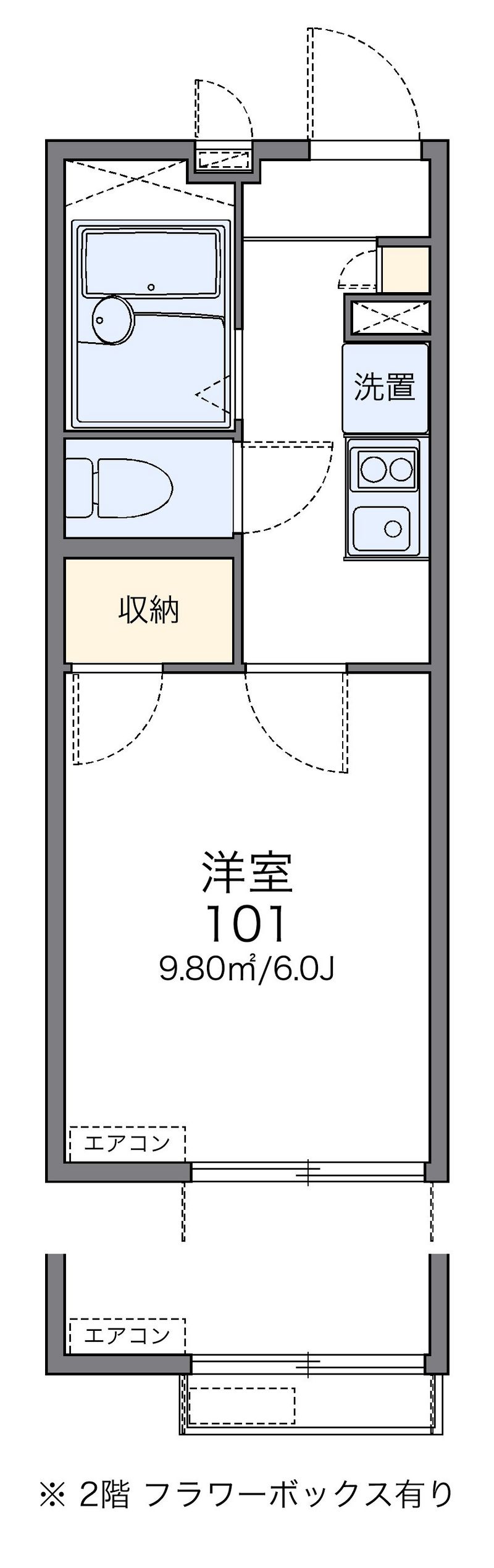 レオパレス京都 間取図