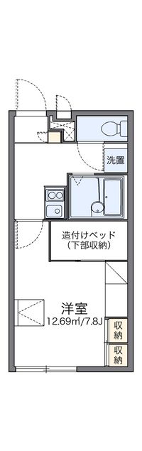 レオパレスボムール伊良林Ⅱ 間取り図