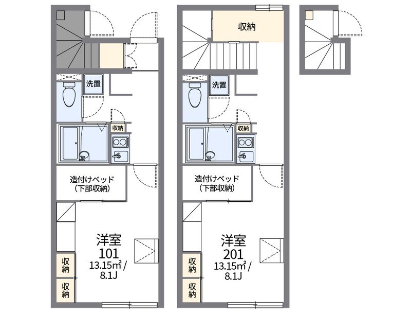 レオパレス平成 間取図